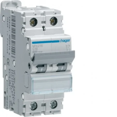 Hager - NFN450 -Disjoncteur 4P 6/10kA C-50A 4M