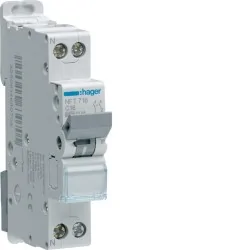 Disjoncteur modulaire 1P+N 6-10kA C-40A 1m