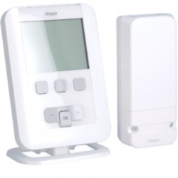 Hager - EK560 - Kit Thermostat AP radio + recept. mur - Hager
