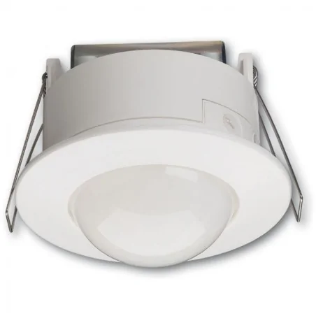 Hager - 52371 -Détecteur mouvement infrarouge plafond semi-encastré 360° blanc