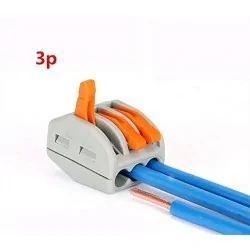 Wago Contact - 222-413 - 50 Bornes WAGO 222 3x4mm2 a levier