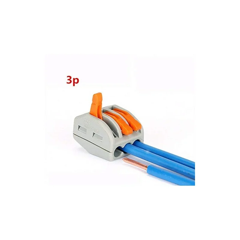 Wago Contact - 222-413 - 50 Bornes WAGO 222 3x4mm2 a levier