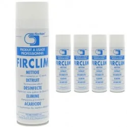 Firclim - 5 sprays anti-bactérien, nettoyant, aérosol pour clim - 500ml