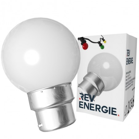 Lot de 9 ampoules blanches B22 Incassables