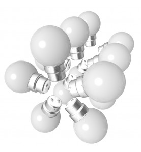 Lot de 15 ampoules blanches B22 Incassables