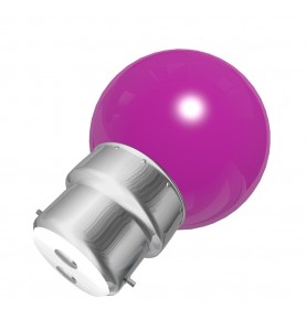 Lot de 3 ampoules roses B22 Incassables avec culot en fer