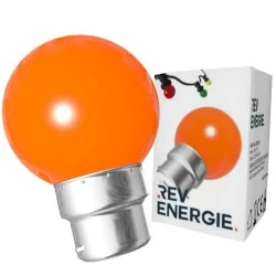 Lot de 24 ampoules orange B22 Incassables