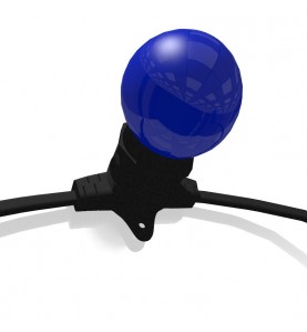 Rêvenergie - Guirlande guinguette extérieure lumineuse LED 20 ampoules B22 Multicolore 10m