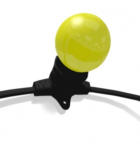 Rêvenergie - Guirlande guinguette extérieure lumineuse LED 20 ampoules B22 Multicolore 10m