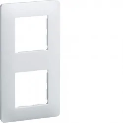 Hager - WE406 - Essensya Plaque 2 postes 57 Blanc