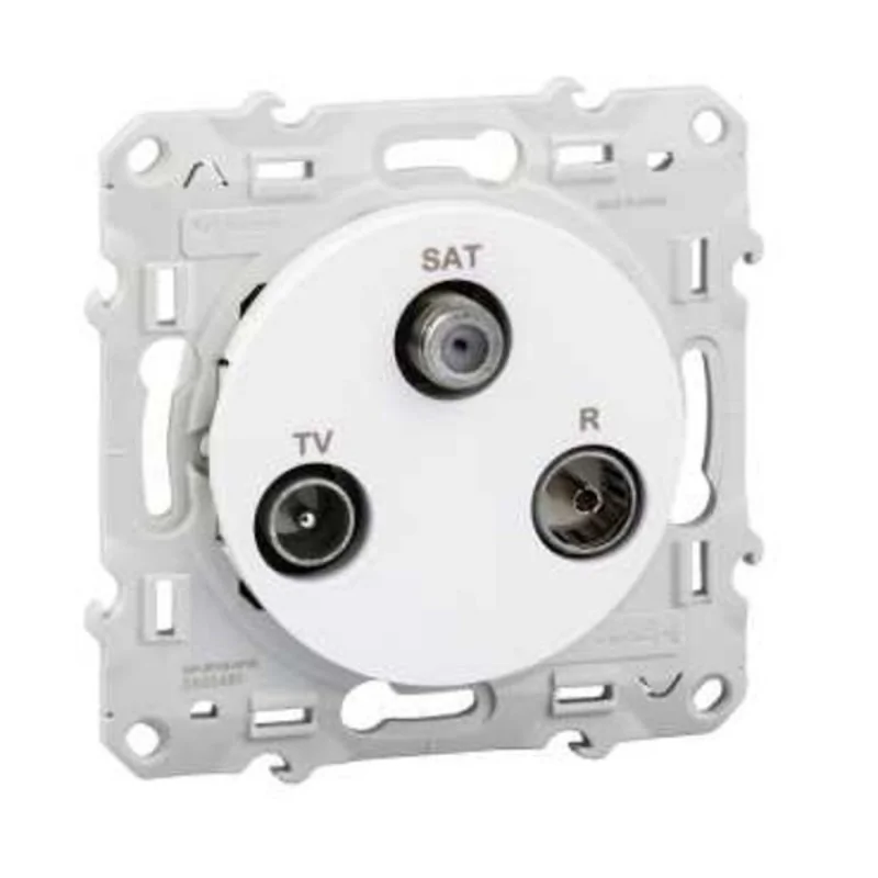 Schneider Electric - S520461 - ODACE TV-FM-SAT BL 1E VIS Schneider Electric - S520461 - ODACE TV-FM-SAT BL 1E VIS