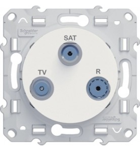Schneider Electric - S520461 - ODACE TV-FM-SAT BL 1E VIS