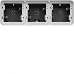 Hager - WNA683 - cubyko Boite triple H associable gris