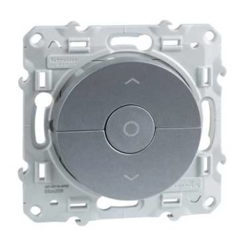 Schneider Electric - S530208 - ODACE Interrupteur 3 boutons ALU Volet roulant