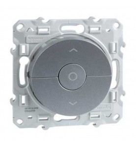 Schneider Electric - S530208 - ODACE Interrupteur 3 boutons ALU Volet roulant