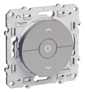Schneider Electric - S530208 - ODACE Interrupteur 3 boutons ALU Volet roulant