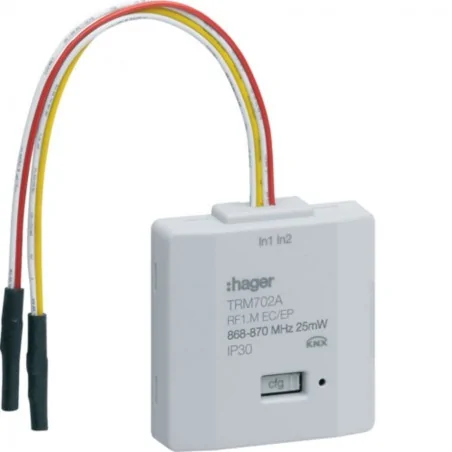 Hager SAS - TRM702A - 2 entrées pile KNX radio