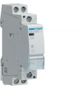 Hager - ESC225S - Contacteur silencieux 25A, 2F, 230V