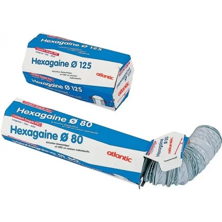 Atlantic Clim & Ventil - 423360 - Conduit souple PVC - HEXAGAINE 80
