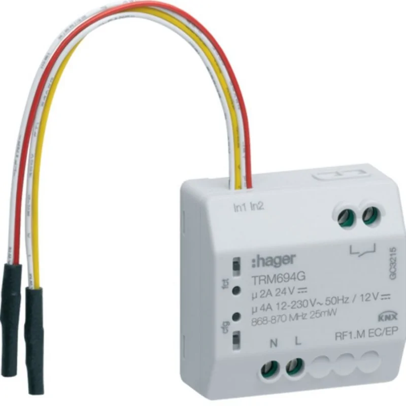 Hager - TRM694G - Module 1 sortie LDP + 2E KNX radio