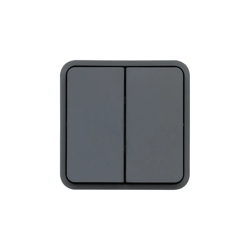 Hager - WNA040 - cubyko dble VV assoc. gris