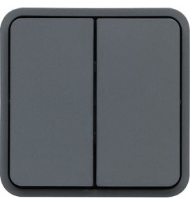 Hager - WNA040 - cubyko dble VV assoc. gris