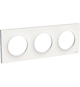 Schneider Electric - S520706 - ODACE STYLE PLAQUE 3P BLANC 3P71