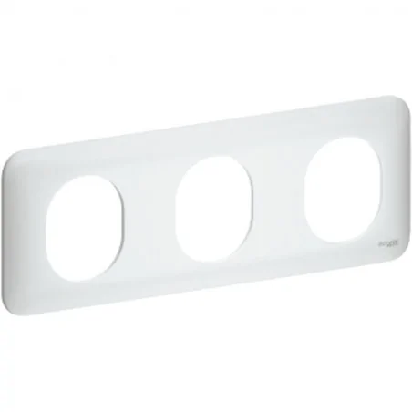 Schneider Electric - S260706 - PLAQUE 3P OVALIS HORIZONTAL BLANC