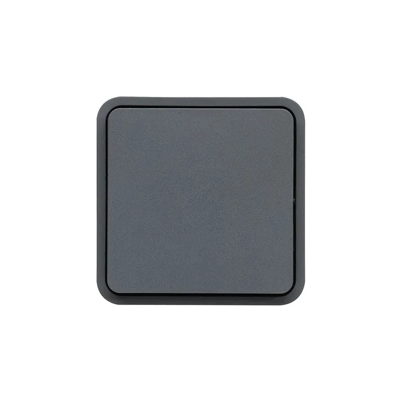 Hager - WNA020 - cubyko Bouton Poussoir 1F assoc. gris