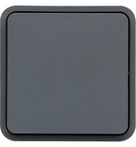 Hager - WNA020 - cubyko Bouton Poussoir 1F assoc. gris