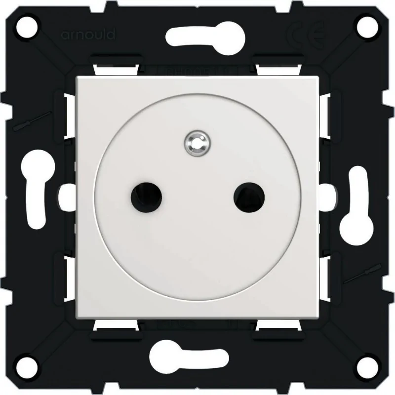 Arnould - 64034 - Prise 2P+T bornes auto Espace Evolution Blanc