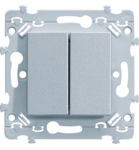 Hager - WE040 - Essensya Double interrupteur va et vient