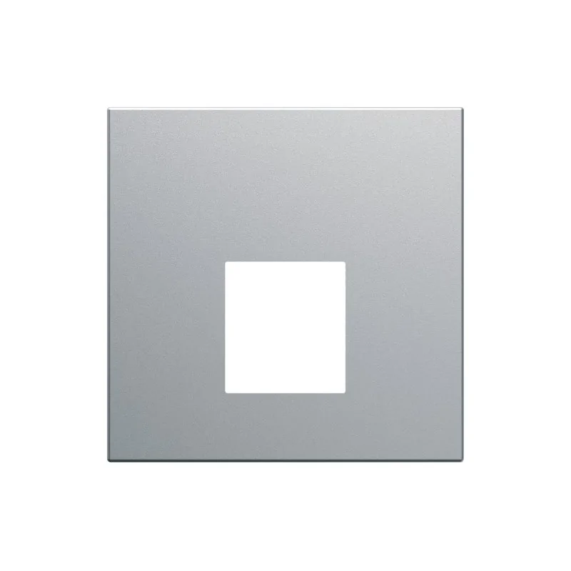 Hager - WXD202T - Enjoliveur prise RJ45 2M titane