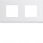 Hager - WXP0012 - Plaque gallery plast 2P H71 pure