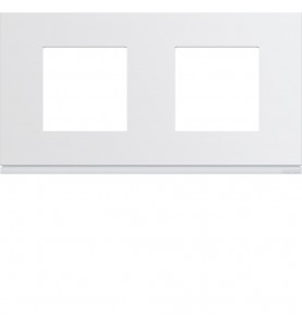 Hager - WXP0012 - Plaque gallery plast 2P H71 pure