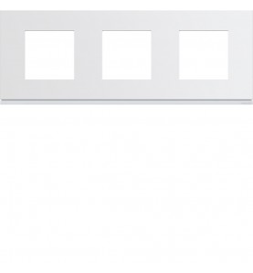 Hager - WXP0013 - Plaque plast 3P H71 pure
