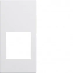Hager - WXD201B - Enjoliveur prise RJ45 gallery 1M pure