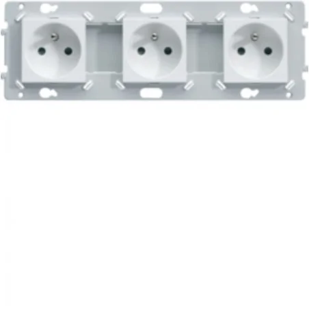 Hager - WE123 - Essensya Prise triple 2P+T