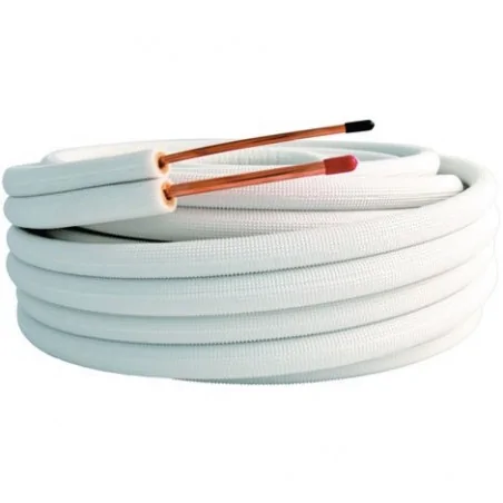 Liaison frigorifique 1/4 3/8 couronne de 20m - qualité proliaison frigorifique cuivre 1/4 3/8 20m climatisation isolée M1