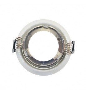 Support spot basse luminance rotatif Orientable argent rond Ø80 mm