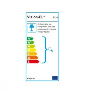 Support spot basse luminance rotatif Orientable argent rond Ø80 mm