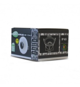 Support de spot Basse Luminance BBC Rond Etanche blanc Ø85 IP65