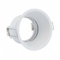 Support de spot basse luminance Rond Rotatif blanc Ø82 IP20