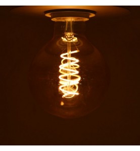 Ampoule LED E27 G95 Filament Spirale 4W 2700°K Golden