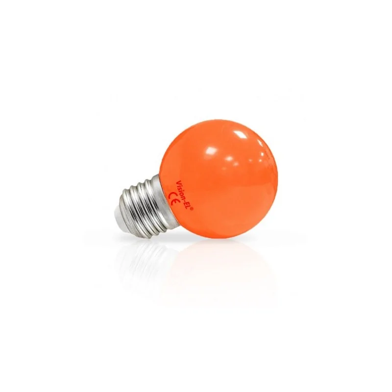 Ampoule LED E27 Couleur Bulb 1W Orange