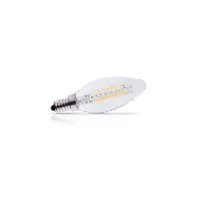 Ampoule LED E14 Filament Flamme 4,5W 2700K dimmable blanc chaud 300° Ampoule LED E14 Filament Flamme 4,5W 2700K dimmable blanc chaud 300°