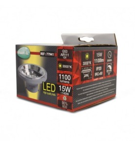 Ampoule LED QR G53 AR111 Gris 15W 3000°K