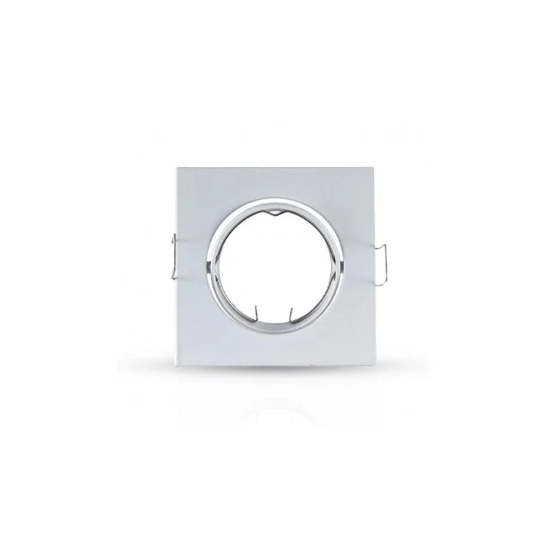 Support plafond Carré Orientable Blanc 85 x 85 mm Support plafond Carré Orientable Blanc 85 x 85 mm