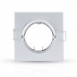 Support plafond Carré Orientable Blanc 84 x 84 mm Support plafond Carré Orientable Blanc 84 x 84 mm