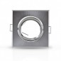 Support plafond Carré Orientable Argent 83 x 83 mm